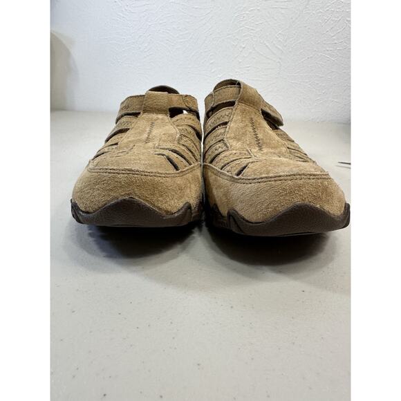 Skechers Open Air Active Outdoor Beige Tan Suede Leather Shoes Womens US Size 6 - Picture 8 of 8